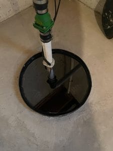 Sub-slab depressurization system installed in a basement to effectively reduce radon levels"